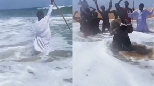 موجة سخرية من «موسى العصر» بعد محاولته شق البحر بعصا!