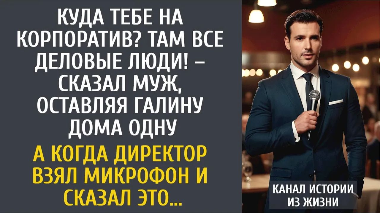 Истории из жизни: Куда тебе на корпоратив? Там все деловые люди! – сказал муж, уезжая один…