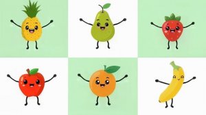 🍎 Фрукты и овощи   Весёлая песенка для детей   Учим слова на русском   Первые слова
