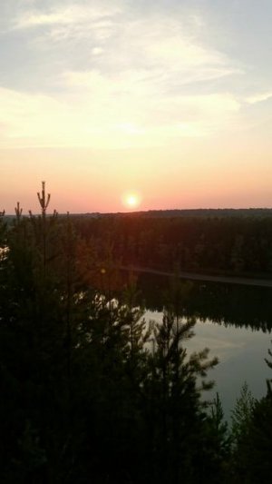 Встали в красивом месте