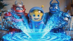 «Водоворот — это крутящаяся воронка из воды! Астронавт рассказывает роботам»