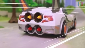Пожарная машина Полицейская Экскаватор Школьный автобус Мусоровоз.  Видео детям