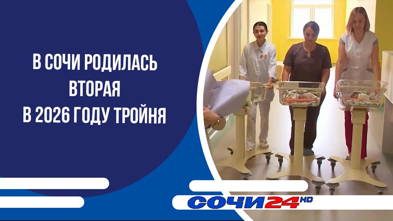 В Сочи родилась вторая в 2026 году тройня смотреть онлайн