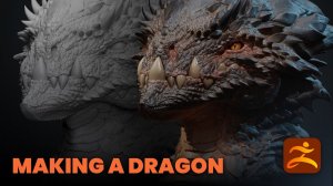 Урок по скульптингу дракона в ZBrush: от концепта до финального рендера!