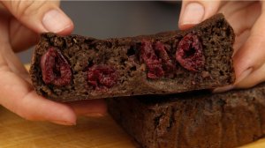 Ягодный брауни. Без сахара! Без масла! Без пшеничной муки!