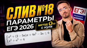 Слив 18 задания из ЕГЭ по профилю 2026: параметры | Метод Оха с нуля | Умскул