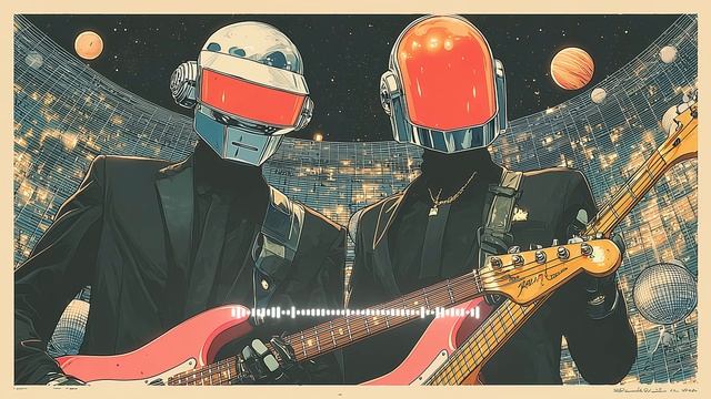 Daft Punk Cosmic Headliner🪩🤖 ｜ Chill Disco, House, Electro Funk, Retro Groove Playlist