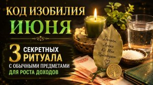 Код изобилия июня. 3 секретных ритуала для роста доходов.
