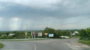 Подьезжаем к Дону, станица Раздорская, грозовые тучи