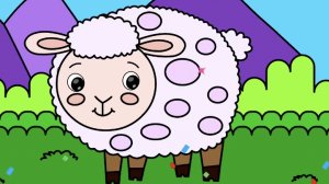 Раскраска.Овечка.Игры для детей.Детские игры.