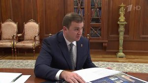Владимир Путин сегодня в Кремле принял губернатора Омской области Виталия Хоценко.