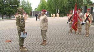 У Мемориала Славы в Бийске состоялся региональный слёт юнармейцев - «Пост № 1» (Бийское телевидение)