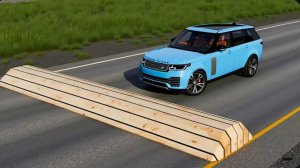 Автомобили против нереальных лежачих полицейских #4 в BeamNG Drive!