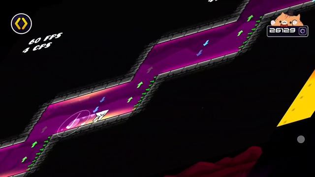 Уровень Dash НО он изменён с помощью Devtools ﹥ Geometry Dash