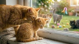 Секретный подарок мамы-кошки… Сделано с любовью 🐱🎁