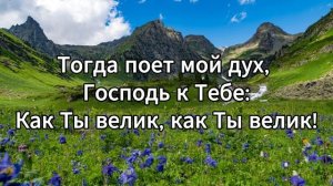 Великий Бог когда на мир смотрю я - Песнь Возрождения