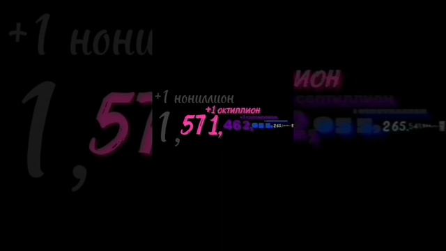 Цифры 0 до 10 селециллионов со звуком смотреть онлайн