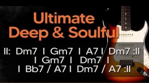 Ultimate Deep Soulful Ballad Guitar Backing Track in Dm