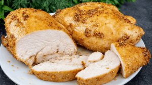 Почему у всех сухая, а у меня СОЧНАЯ? Идеальная куриная грудка. Хоть в САЛАТ, хоть на стол!