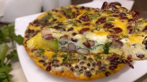 БАНКА ФАСОЛИ + КАБАЧОК! Всего 3 ингредиента! Вкуснятина за 15 минут Белковый завтрак! рецепт