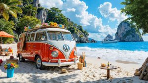 УЮТНЫЙ ДЖАЗ У ОКЕАНА 🌴 СПОКОЙНАЯ АТМОСФЕРА ДЛЯ ОТДЫХА