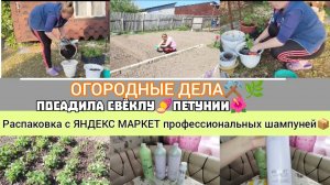 ЯНДЕКС МАРКЕТ-РАСПАКОВКА ПОСЫЛКИ🔥РУМ-ТУР МОЕГО ОГОРОДА✨ПОСАДКА СВЁКЛЫ И ПЕТУНИИ🌺СЕМЕНА ИМПОРТ