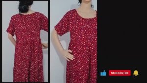Платье ярусное с цельнокроенным рукавом без выкройки сшить своими руками быстро