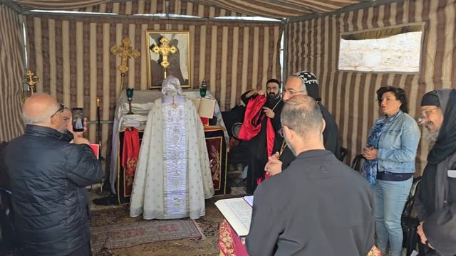 Молитвы Сирийской церкви в шатре на Стопочке - праздник Вознесение Господне