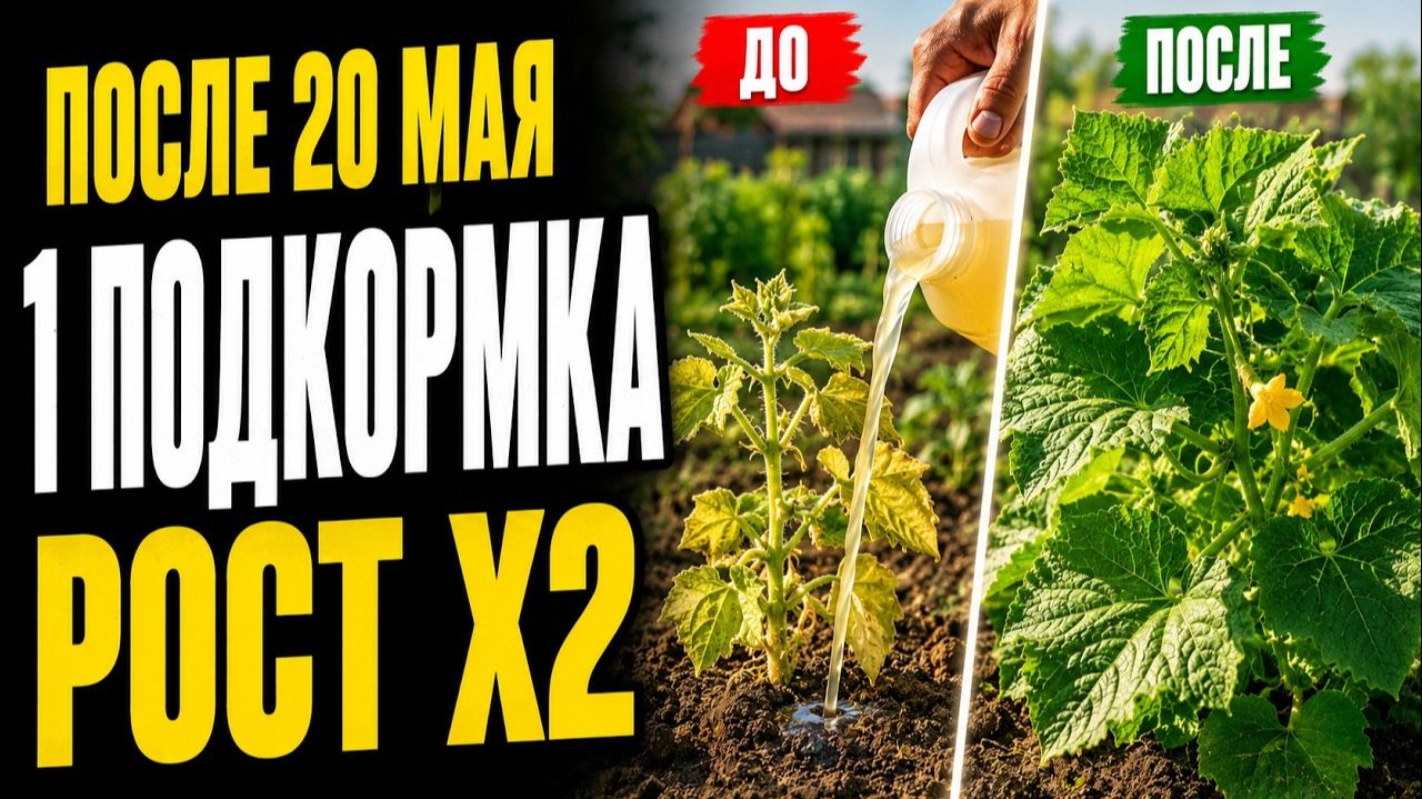 ТОП Подкормка конца мая — Х2 рост растений уже в этом сезоне!