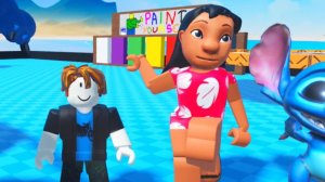 Детские мультики Roblox Лило и Стич Обби Obby