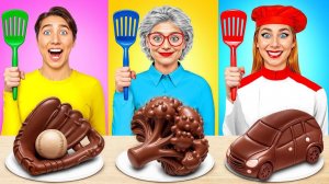 Я против Бабушки Челлендж с Шоколадной Едой # Смешные Cитуации от Multi DO Joy