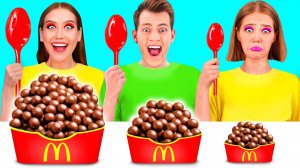 Большая, Средняя или Маленькая Тарелка Челлендж # Смешные Рецепты с Едой