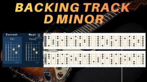 Rock Fusion Guitar Backing Track in Dm