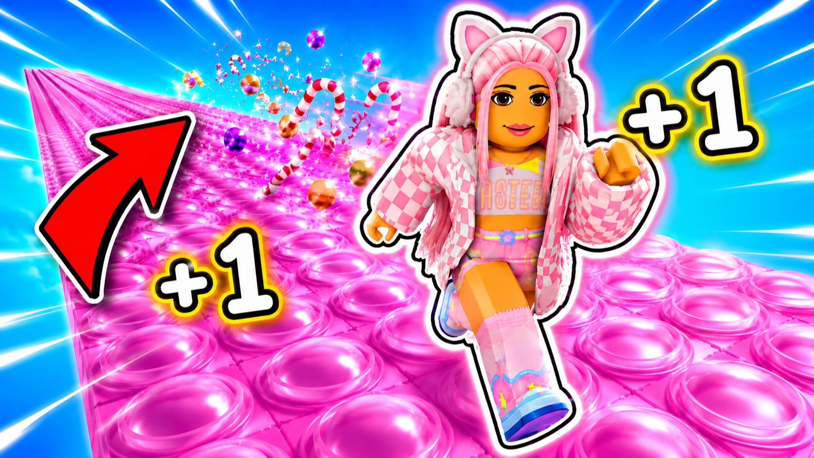 ОББИ НО Я БЕГУ ПО ЛОПАЮЩИМСЯ ПУЗЫРЬКАМ В РОБЛОКС! ROBLOX