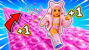 ОББИ НО Я БЕГУ ПО ЛОПАЮЩИМСЯ ПУЗЫРЬКАМ В РОБЛОКС! ROBLOX