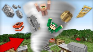 В ДЕРЕВНЕ ЖИТЕЛЕЙ ПРОШЁЛСЯ ЖУТКИЙ УРАГАН В МАЙНКРАФТ | Риколит Minecraft