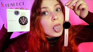 АСМР РАСПАКОВКА и ОБЗОР умных ЖЕНСКИХ часов Kieslect LORA 2 ⌚📱 ASMR unboxing Kieslect LORA 2