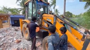 JCB 3DX Breaker Goes to Demolish Old School and pick up iron bars in Udangudi jcb video [get.gt]