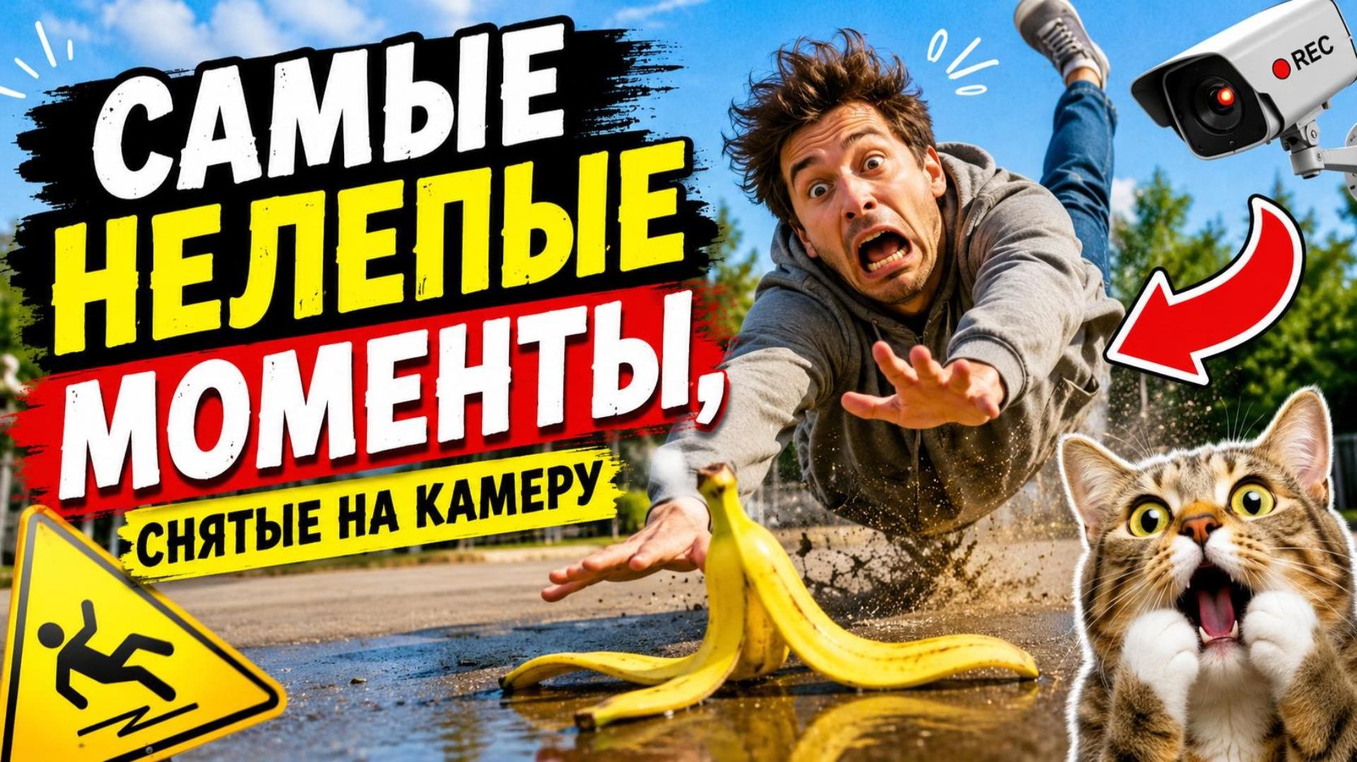 САМЫЕ НЕЛЕПЫЕ МОМЕНТЫ, СНЯТЫЕ НА КАМЕРУ!