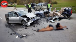 Подборка 155 шокирующих моментов автокатастроф 2025 года# идиоты в машинах, снятые на камеру