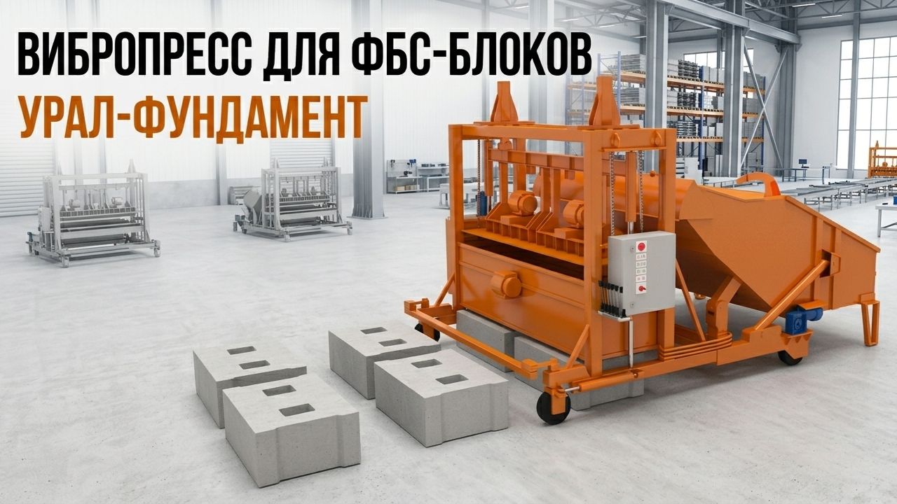 Вибропресс для ФБС «Урал-Фундамент»