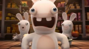 Rabbids vs. the Vacuum Cleaner  RABBIDS INVASION 🐰  Cartoon for Kids
