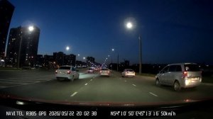 Navitel R385 GPS Пример сьемки ночь