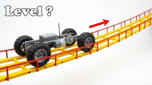 Соревнование LEGO Car Run на подвесном мосту