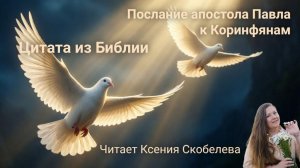 Цитата апостола Павла. Читает К.Скобелева