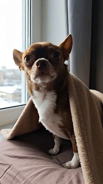 Собака против холода #chihuahuafanclub #chihuahua #dogs смотреть онлайн