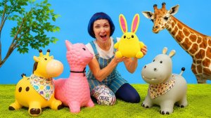 Маша Капуки Кануки и Дориан  Учим животных с игрушками