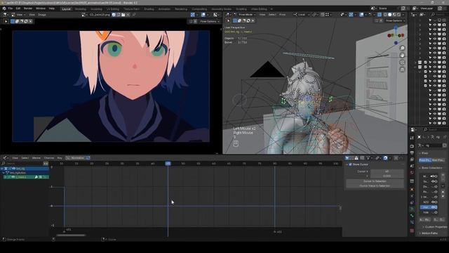 Coloso - A to Z of NPR Animation in Blender 32-2. Animation Practice - Primary and Secondary 4