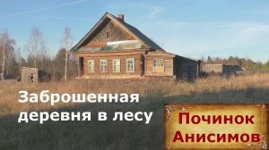 Заброшенная деревня в лесу. Покинутые дома в деревне. Дом охотника.