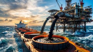 Внутри морских нефтяных платформ: Как инженеры добывают нефть со дна океана и переправляют её.